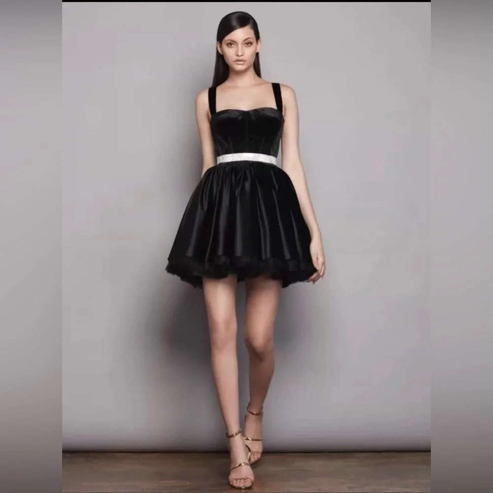 blue jean dress women BALYKINA SELENE DRESS IN Black main image 0